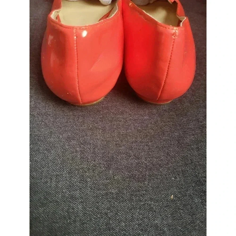 Elizabeth Brady Red‎ Patent Leather Loafers